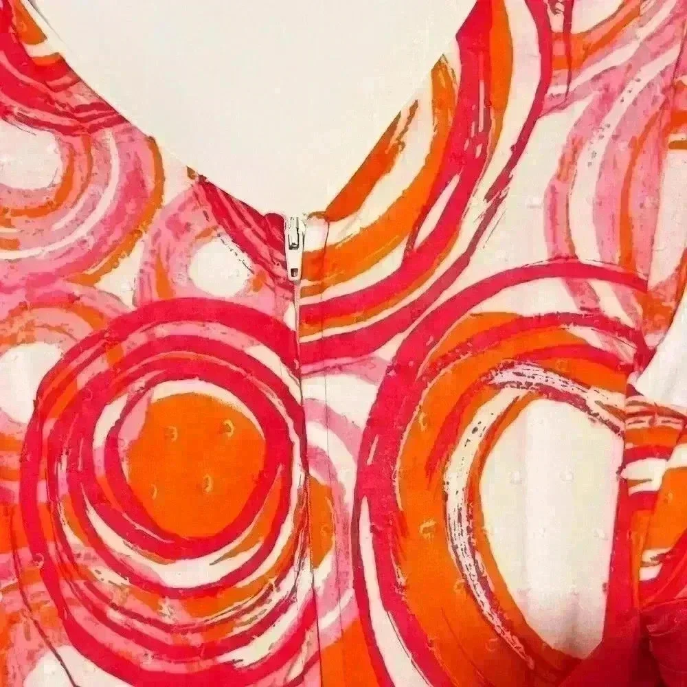 My Michelle Girls Pink Pleated Swirls Strappy Dress Mid Length Embellished 14